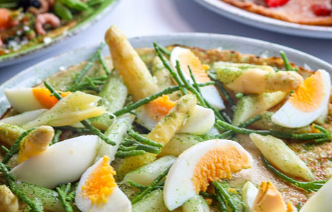 Pannenkoek recept; "Texels Goud" Texelse asperges